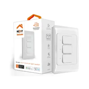 Interruptor Nexxt Home NHE-T100 3 Circuitos Interior Control de Encendido Apagado Monopolar