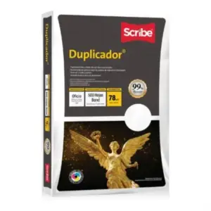 Papel Cortado Scribe Duplicador Oficio 99% de Blancura 78gr C/5000 Hojas