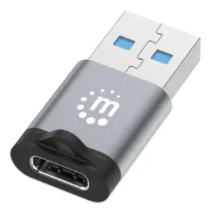Adaptador USB-C V3.2 Gen1 AM-CH 5Gbps 3A Aluminio Gris Espacial/Negro