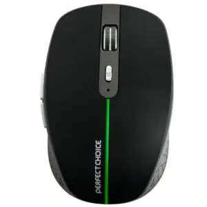 Mouse Inalámbrico Ergonómico Perfect Choice Iluminación RGB Orion 3200 dpi Negro/Gris