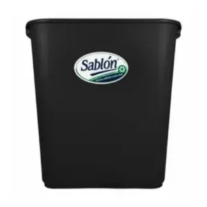 Cesto Jumbo Sablon Color Negro 8025 Con Asas