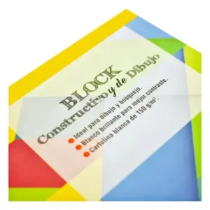 Block de dibujo Dietrix First Class cartulina bristol con 20 hojas grande 32.3 X 48 cms