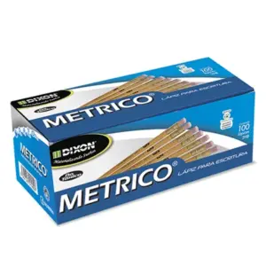 Lápiz Dixon Métrico #2 Hexagonal Madera c/100 piezas