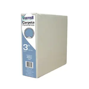 Carpeta Vinil Samsill "O" Blanca 3" P/450 Hjs C/12