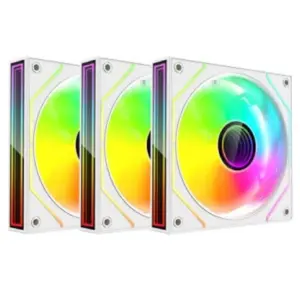 Kit Gamer 3 Ventiladores Xzeal XZ1115 ARGB 25dB 1200RPM 120mm Negro