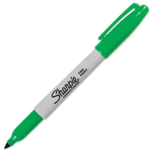 Marcador Sanford 30004 Sharpie Fino Verde Permanente C/12