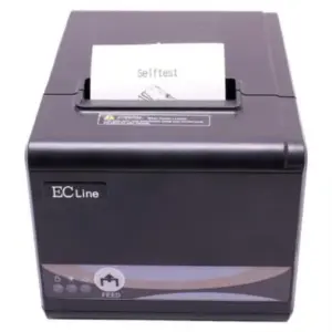 Impresora Ecline Termica Velocidad de Impresion 250mm/s Papel 80mm Corte Automatico Interfaz USB+Serial+Ethernet