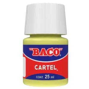 Pintura Cartel Baco 80 Amarillo Pastel 25ml