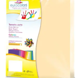 Papel Cortado Eurocolors Carta Crema C/100