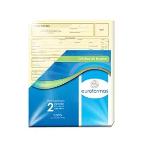 SOLICITUD EMPLEO EUROFORMAS CTA 25 HOJAS 2 BLOCKS