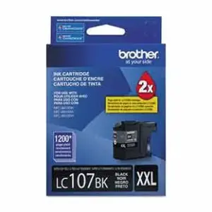 Tinta Brother LC107BK Rendimiento 1200 Páginas Color Negro