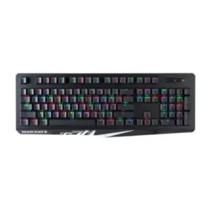 Teclado Mad Catz S.T.R.I.K.E. 4 Gaming Mecánico RGB Color Negro