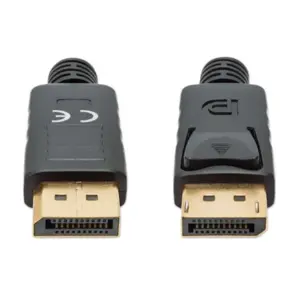 Cable Manhattan DisplayPort M-M 8K a 60Hz 1m Color Negro