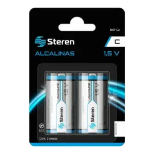 Pilas Steren Alcalinas Tipo C 1.5V C/2 Pzas