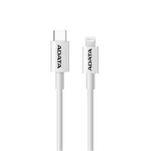 Cable Adata Plástico Lightning-USB Tipo C 1m Color Blanco