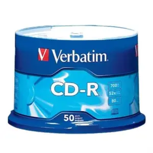 Disco VERBATIM CD-R 52X 80MIN 700MB C/50
