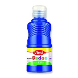 Pintura para dedos lavable vinci 237 ml azul