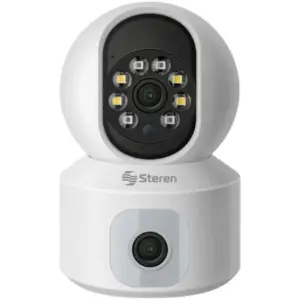 Cámara de Seguridad STEREN Doble Lente 2MP/VGA 92° WiFi con Detección de Movimiento