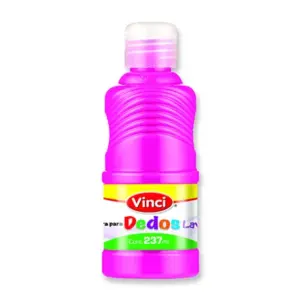 Pintura para dedos lavable vinci 237 ml magenta