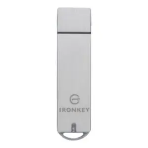 Memoria USB Kingston IronKey S1000 Flash 32GB Encriptado Criptochip Integrado Color Plata