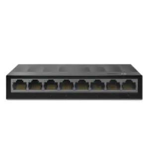 Switch para escritorio Tp-link de 8 Puertos RJ45 10/100/1000Mbps con auto-negociación con carcasa de plastico