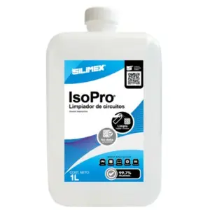Limpiador De Circuitos Alcohol Isopropílico Silimex Al 99.7% Iso Pro 1LT
