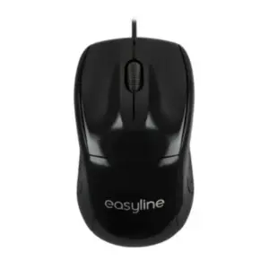 Mouse Easy Line Óptico Alámbrico USB 1200dpi Color Negro