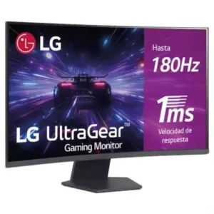 Monitor LG UltraGear 32" QHD 2560 x 1440 VA Display Curvo 180Hz 1ms GtG AMD FreeSync