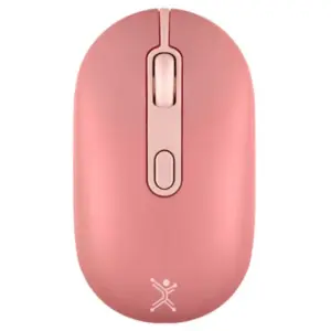 MOUSE RECARGABLE PERFECT CHOICE 2.4GHZ+BT CLIC SILENCIOSO COLORI - ROSA