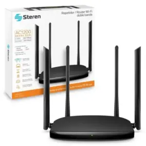 Repetidor/Router Steren 2.4/5 GHZ Alto Alcance