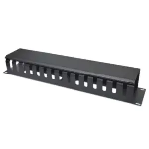 Organizador Horizontal Intellinet 19" Montaje en Rack 2U Metálico Color Negro