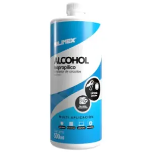 Limpiador De Circuitos Alcohol Isopropílico Silimex Al 99.7% Iso Pro 500ml