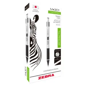 Lapicero Zebra M-301 Retráctil Punto 0.5mm C/6 Pzas