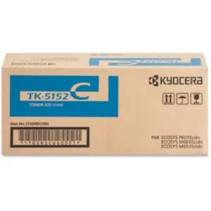 Tóner Kyocera TK-5152C 12K Páginas Compatible P6035cdn/M6035cidn/M6535cidn Color Cian