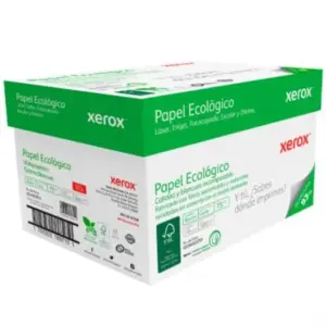 Papel Cortado Xerox Bond Ecológico Carta Verde 75gr 93% Blancura C/5000 Hojas