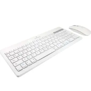 Kit Perfect Choice Teclado+Ratón 2.4Ghz+Bluetooth Recargable USB-C/USB-A Zebrary Blanco