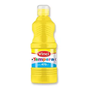 Pintura tempera vinci 473 ml amarillo fluorescente