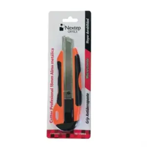 Cutter Profesional Nextep Navaja 18MM. Alma de Metal y Grip
