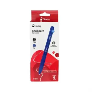 Boligrafo Nextep Flicker 0.7mm Azul C/6